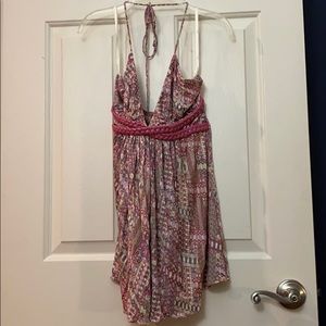 Pink halter top